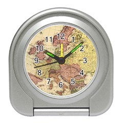 Retro Old Vintage Map Of Europe Travel Alarm Clock