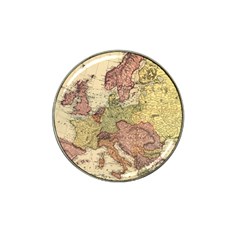 Retro Old Vintage Map Of Europe Hat Clip Ball Marker