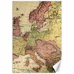 Retro Old Vintage Map Of Europe Canvas 12  x 18  11.88 x17.36  Canvas - 1