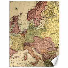 Retro Old Vintage Map Of Europe Canvas 36  X 48 