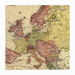 Retro Old Vintage Map Of Europe Medium Glasses Cloth (2 Sides)