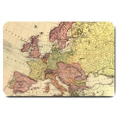 Retro Old Vintage Map Of Europe Large Doormat