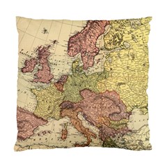 Retro Old Vintage Map Of Europe Standard Cushion Case (one Side)