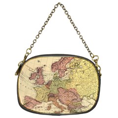 Retro Old Vintage Map Of Europe Chain Purse (two Sides)