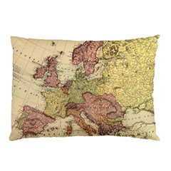 Retro Old Vintage Map Of Europe Pillow Case