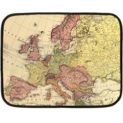 Retro Old Vintage Map Of Europe Fleece Blanket (mini)