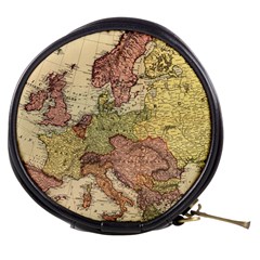 Retro Old Vintage Map Of Europe Mini Makeup Bag