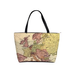 Retro Old Vintage Map Of Europe Classic Shoulder Handbag