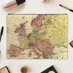 Retro Old Vintage Map Of Europe Cosmetic Bag (xl)