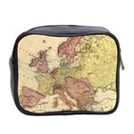 Retro Old Vintage Map Of Europe Mini Toiletries Bag (Two Sides) Back