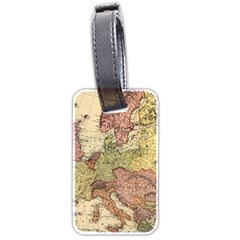 Retro Old Vintage Map Of Europe Luggage Tag (two Sides)