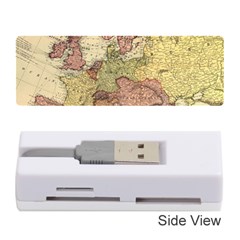 Retro Old Vintage Map Of Europe Memory Card Reader (stick)