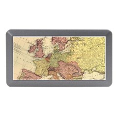 Retro Old Vintage Map Of Europe Memory Card Reader (mini)