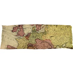 Retro Old Vintage Map Of Europe 25 x71  Body Pillow Case Dakimakura (two Sides)