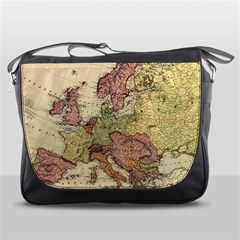 Retro Old Vintage Map Of Europe Messenger Bag