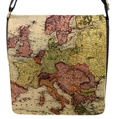 Retro Old Vintage Map Of Europe Flap Closure Messenger Bag (s)