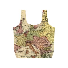 Retro Old Vintage Map Of Europe Full Print Recycle Bag (s)