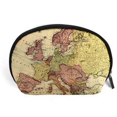 Retro Old Vintage Map Of Europe Accessory Pouch (large)