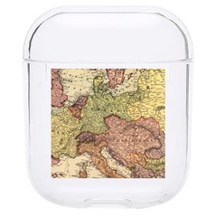 Retro Old Vintage Map Of Europe Hard Pc Airpods 1/2 Case