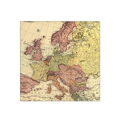 Retro Old Vintage Map Of Europe Satin Bandana Scarf 22  X 22 