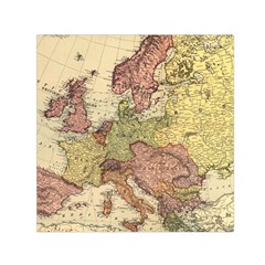 Retro Old Vintage Map Of Europe Square Satin Scarf (30  X 30 )