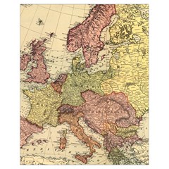 Retro Old Vintage Map Of Europe Drawstring Bag (small)