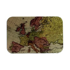 Retro Old Vintage Map Of Europe Open Lid Metal Box (silver)  