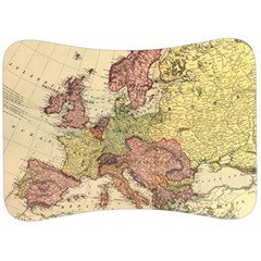 Retro Old Vintage Map Of Europe Velour Seat Head Rest Cushion