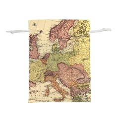 Retro Old Vintage Map Of Europe Lightweight Drawstring Pouch (l)