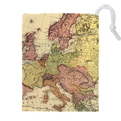 Retro Old Vintage Map Of Europe Drawstring Pouch (4xl)