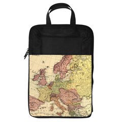 Retro Old Vintage Map Of Europe Foldable Shoe Storage Bag