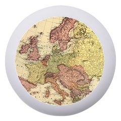 Retro Old Vintage Map Of Europe Dento Box With Mirror