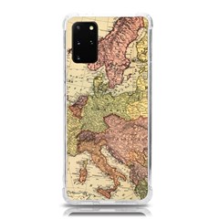 Retro Old Vintage Map Of Europe Samsung Galaxy S20 Plus 6 7 Inch Tpu Uv Case