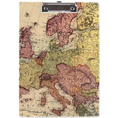 Retro Old Vintage Map Of Europe A4 Acrylic Clipboard