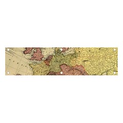 Retro Old Vintage Map Of Europe Banner And Sign 4  X 1 