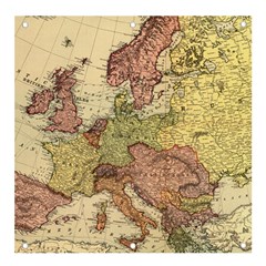 Retro Old Vintage Map Of Europe Banner And Sign 4  X 4 