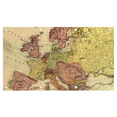 Retro Old Vintage Map Of Europe Banner And Sign 7  X 4 