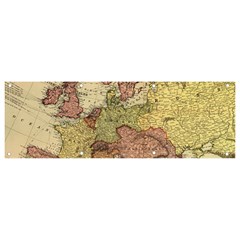 Retro Old Vintage Map Of Europe Banner And Sign 9  X 3 