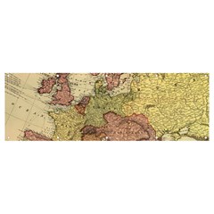 Retro Old Vintage Map Of Europe Banner And Sign 12  X 4 