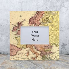 Retro Old Vintage Map Of Europe White Box Photo Frame 4  X 6 