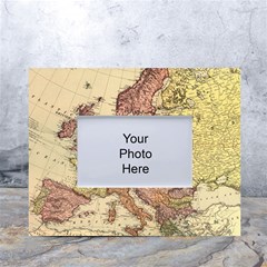 Retro Old Vintage Map Of Europe White Tabletop Photo Frame 4 x6 