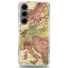 Retro Old Vintage Map Of Europe Samsung Galaxy S24 6 2 Inch Tpu Uv Case