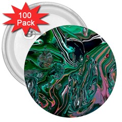 Malachite  3  Buttons (100 Pack) 