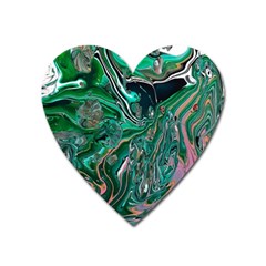 Malachite  Heart Magnet