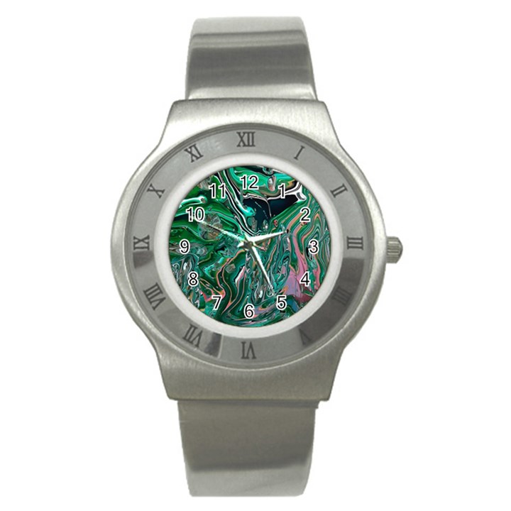 Malachite  Stainless Steel Watch