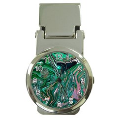 Malachite  Money Clip Watches by kaleidomarblingart