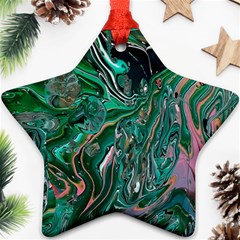 Malachite  Star Ornament (two Sides)