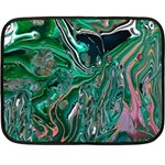 Malachite  Two Sides Fleece Blanket (Mini) 35 x27  Blanket Front