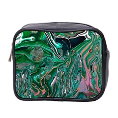 Malachite  Mini Toiletries Bag (two Sides)