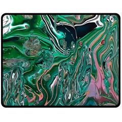 Malachite  Fleece Blanket (medium)